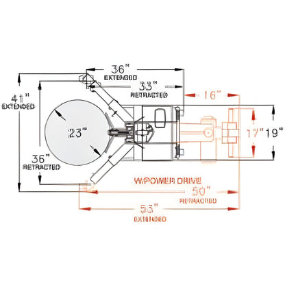 Wesco Industrial Products DM-1100-PLD 650 lb. / 1,100 lb. Ergonomic Power Lift / Drive Drum Handler with Gator Grip Clamp 240157