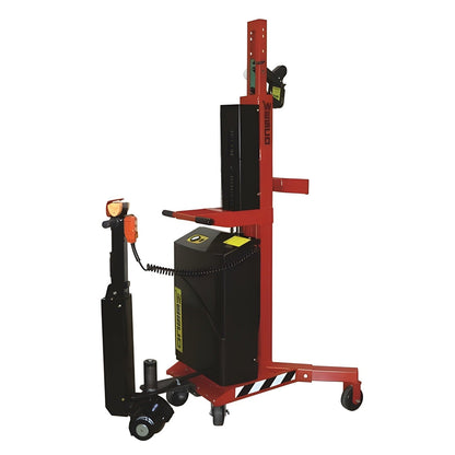 Wesco Industrial Products DM-1100-PLD 650 lb. / 1,100 lb. Ergonomic Power Lift / Drive Drum Handler with Gator Grip Clamp 240157