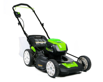 Greenworks Pro 80V 21" Brushless Push Lawn Mower w/ (2) 2.0Ah Batteries & Rapid Charger - 2500402
