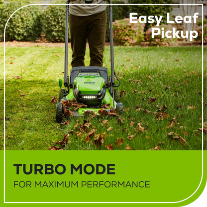 Greenworks 80V 21" Cordless Battery 4-in-1 Self-Propelled Lawn Mower w/ 4.0Ah, 2.0Ah Battery & Rapid Charger - 2544502