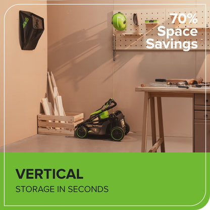 Greenworks 60V 17" Cordless Battery Push Lawn Mower w/ 4.0Ah Battery & Charger - 2553102