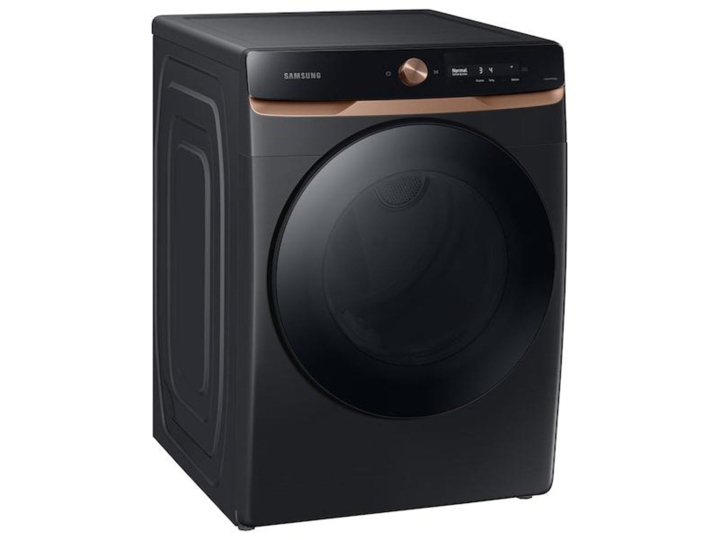 SAMSUNG 7.5 cu. ft. AI Smart Dial Gas Dryer with Super Speed Dry and MultiControl(TM) in Brushed Black - DVG46BG6500VA3-KT