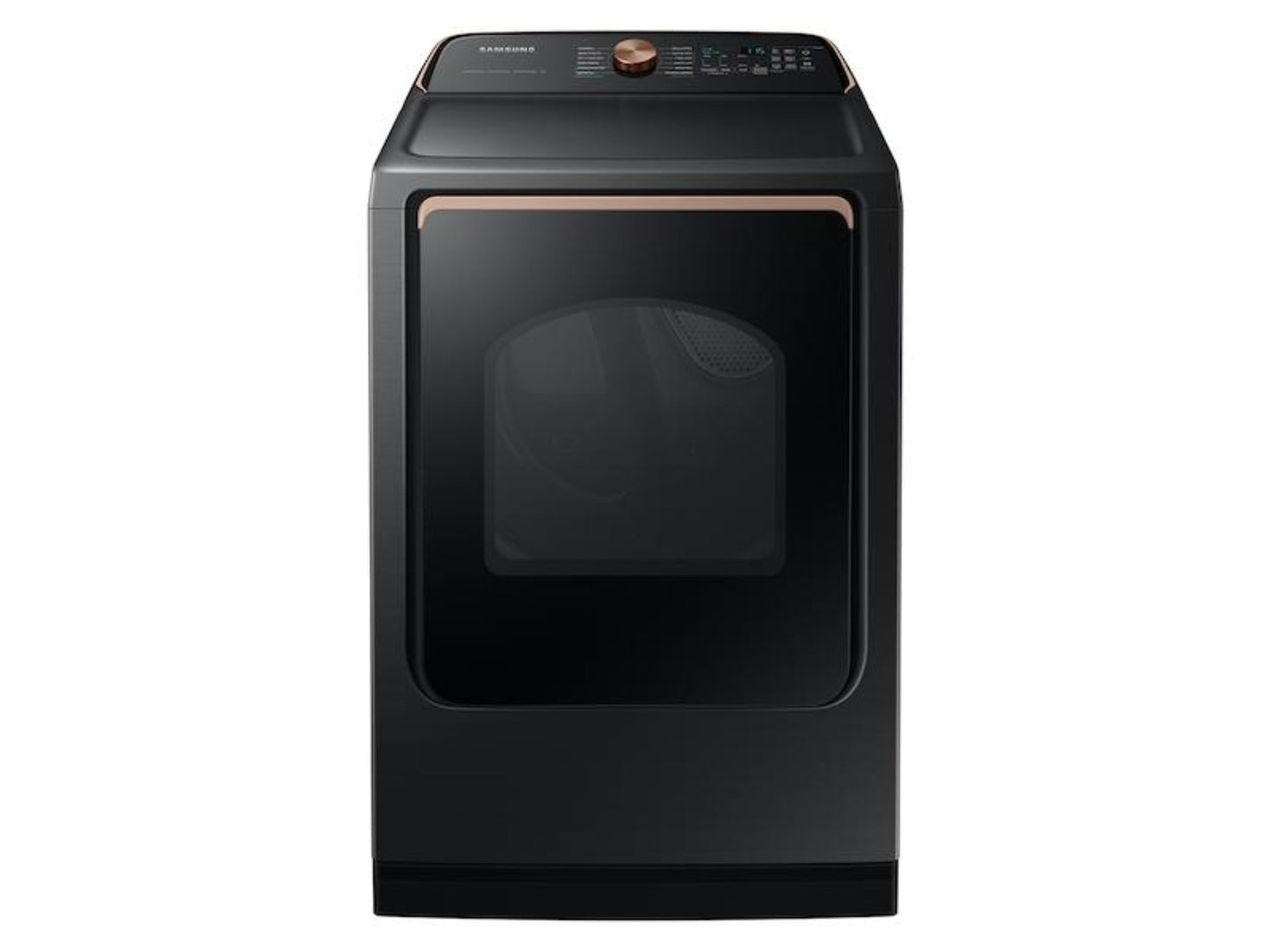 SAMSUNG 7.4 cu. ft. Smart Gas Dryer with Pet Care Dry and Steam Sanitize+ in Brushed Black - DVG54CG7550V-KT