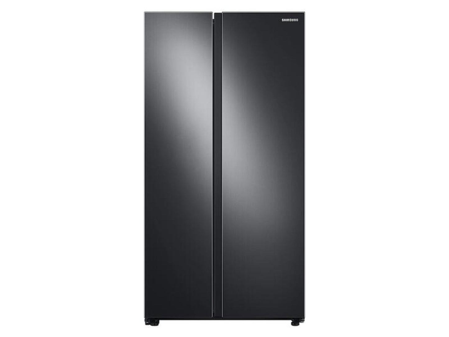 SAMSUNG  28 cu. ft. Smart Side-by-Side Refrigerator in Black Stainless Steel - RS28A500ASG-KT