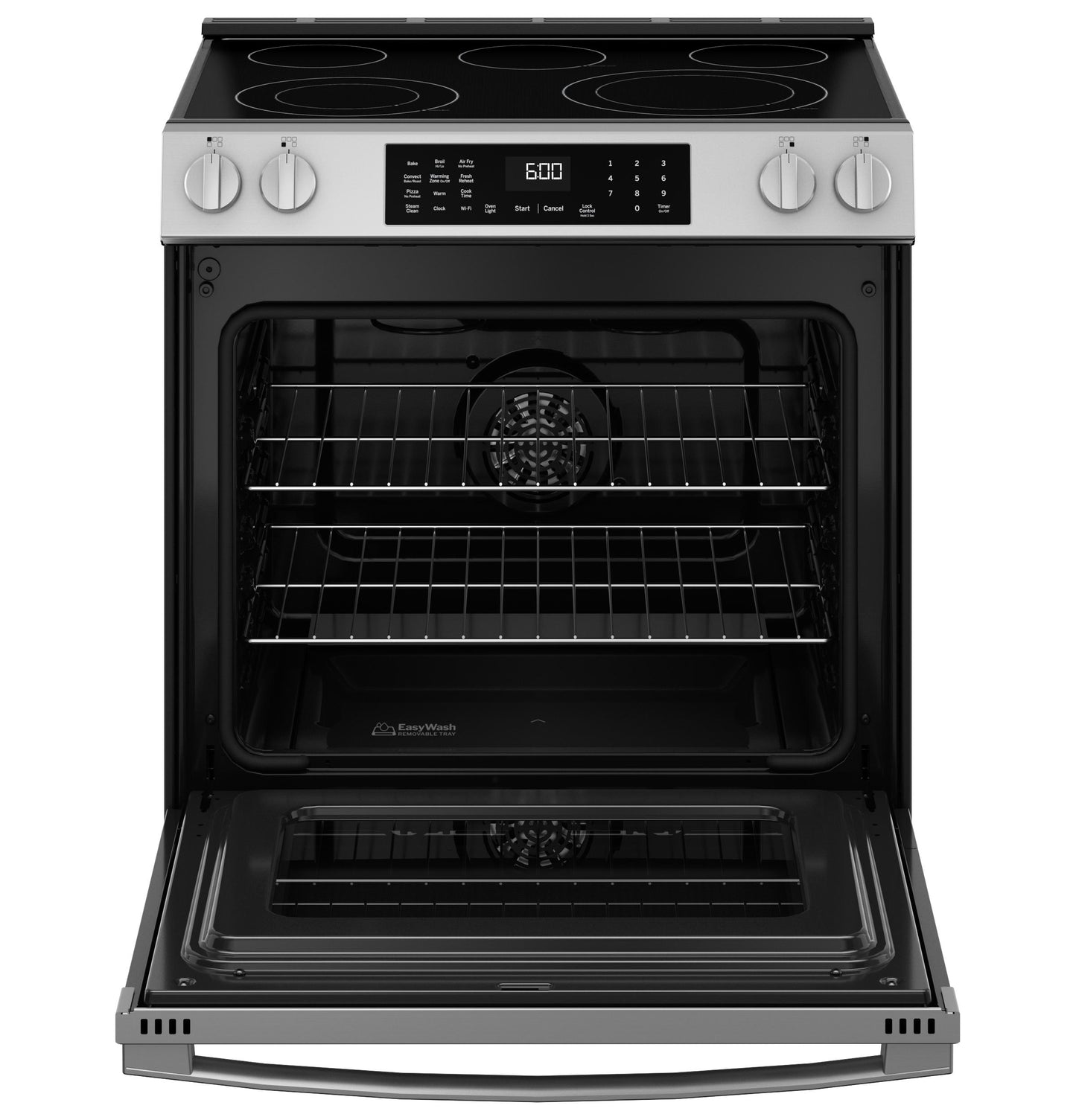 GE APPLIANCES GRS600AVFS GE(R) 30" Slide-In Electric Convection Range with No Preheat Air Fry and EasyWash(TM) Oven Tray - GRS600AVFS-KT