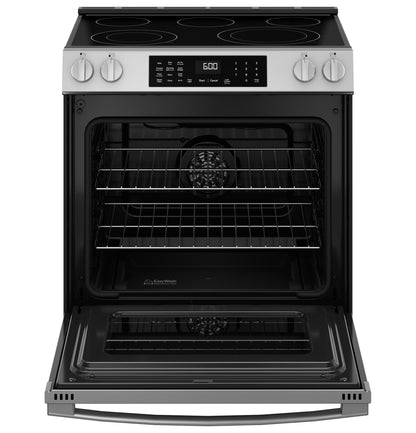 GE APPLIANCES GRS600AVFS GE(R) 30" Slide-In Electric Convection Range with No Preheat Air Fry and EasyWash(TM) Oven Tray - GRS600AVFS-KT