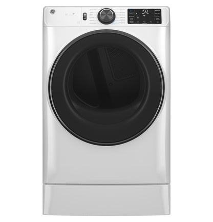 GE APPLIANCES GFD65GSSVWW GE(R) 7.8 cu. ft. Capacity Smart Front Load Gas Dryer with Steam and Sanitize Cycle - GFD65GSSVWW-KT