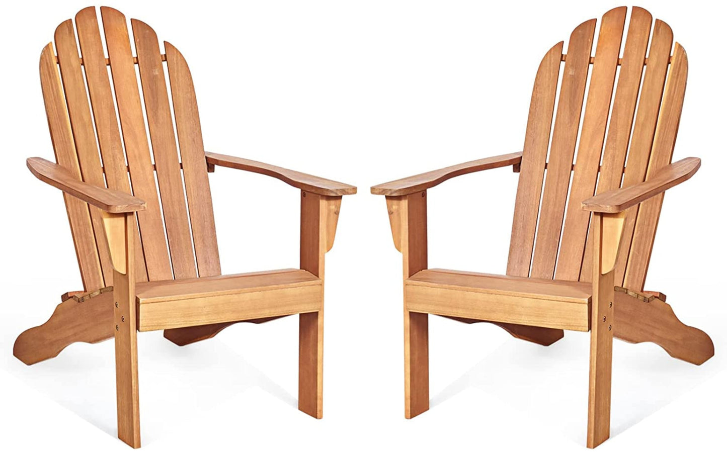 Tangkula Adirondack Chair,  for Patio Deck Lawn Backyard, Garden Adirondack Furniture - 4*OP70302GR