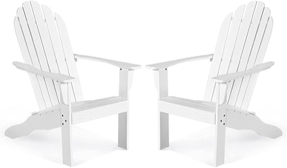 Tangkula Adirondack Chair,  for Patio Deck Lawn Backyard, Garden Adirondack Furniture - 4*OP70302GR