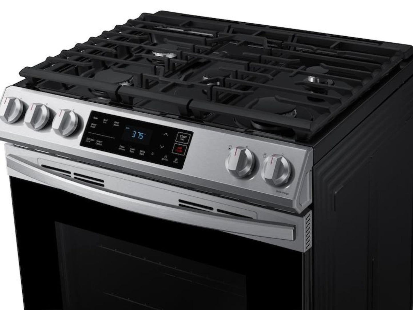 SAMSUNG 6.0 cu ft. Smart Slide-in Gas Range in Stainless Steel - NX60T8111SS-KT