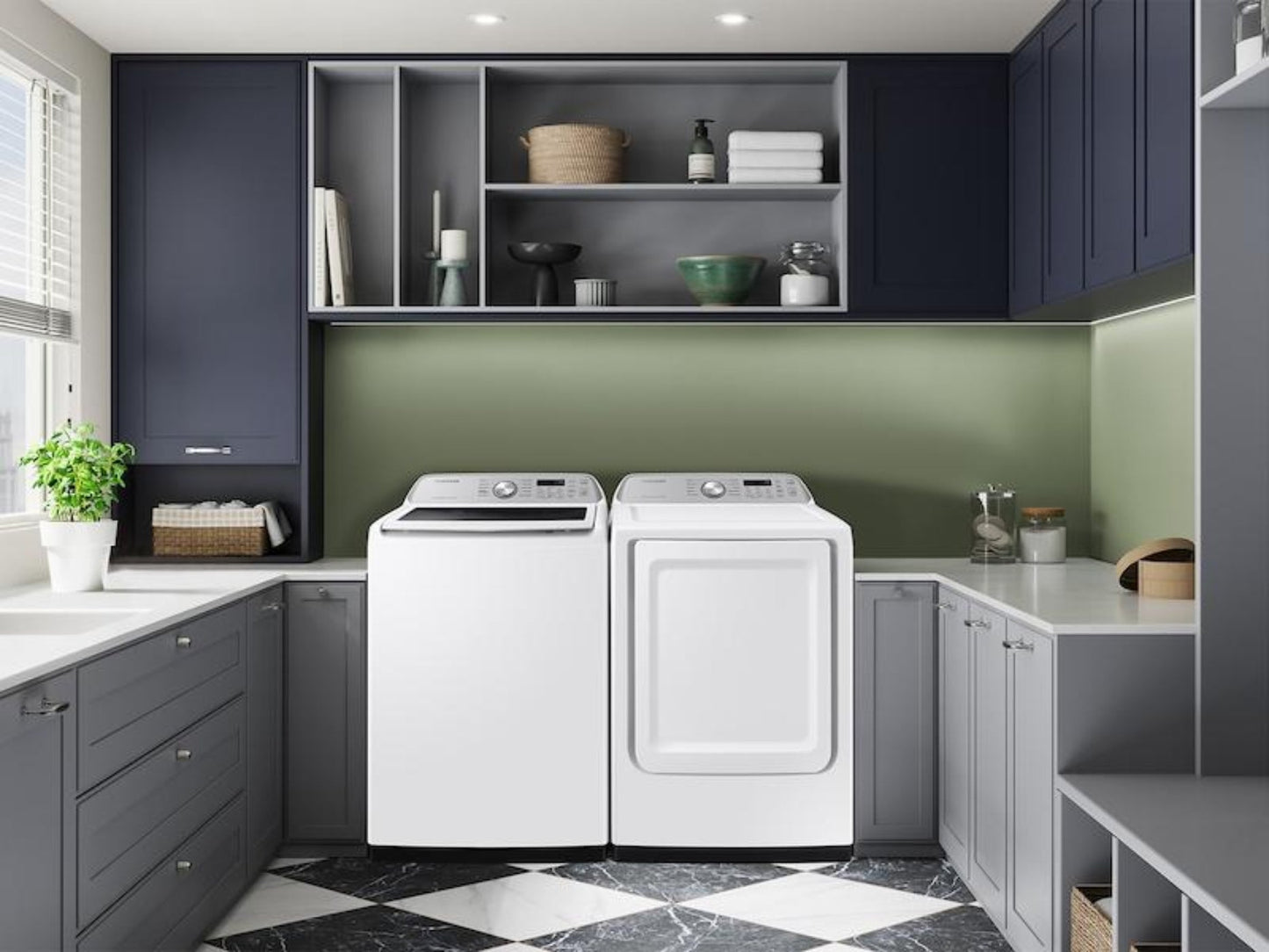 SAMSUNG  7.4 cu. ft. Smart Gas Dryer with Sensor Dry in White - DVG47CG3500W-KT