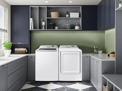 SAMSUNG  7.4 cu. ft. Smart Gas Dryer with Sensor Dry in White - DVG47CG3500W-KT