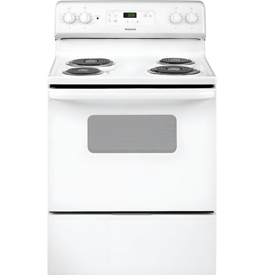 HOTPOINT 30" Free-Standing Standard Clean Electric Range - RBS360DMWW-KT