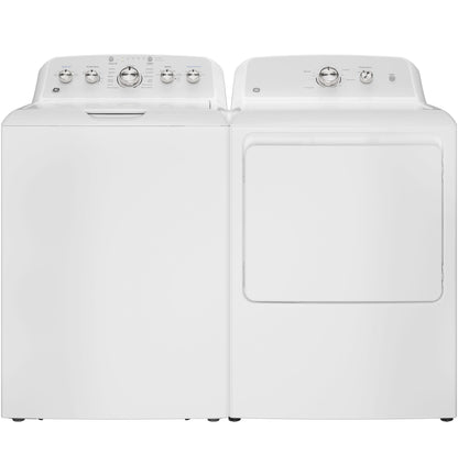 GE APPLIANCES GTX38EASWWS GE(R) 6.2 cu. ft. Capacity&#x00A0;Electric Dryer with Up To 120 ft. Venting and Shallow Depth&#x200B; - GTX38EASWWS-KT