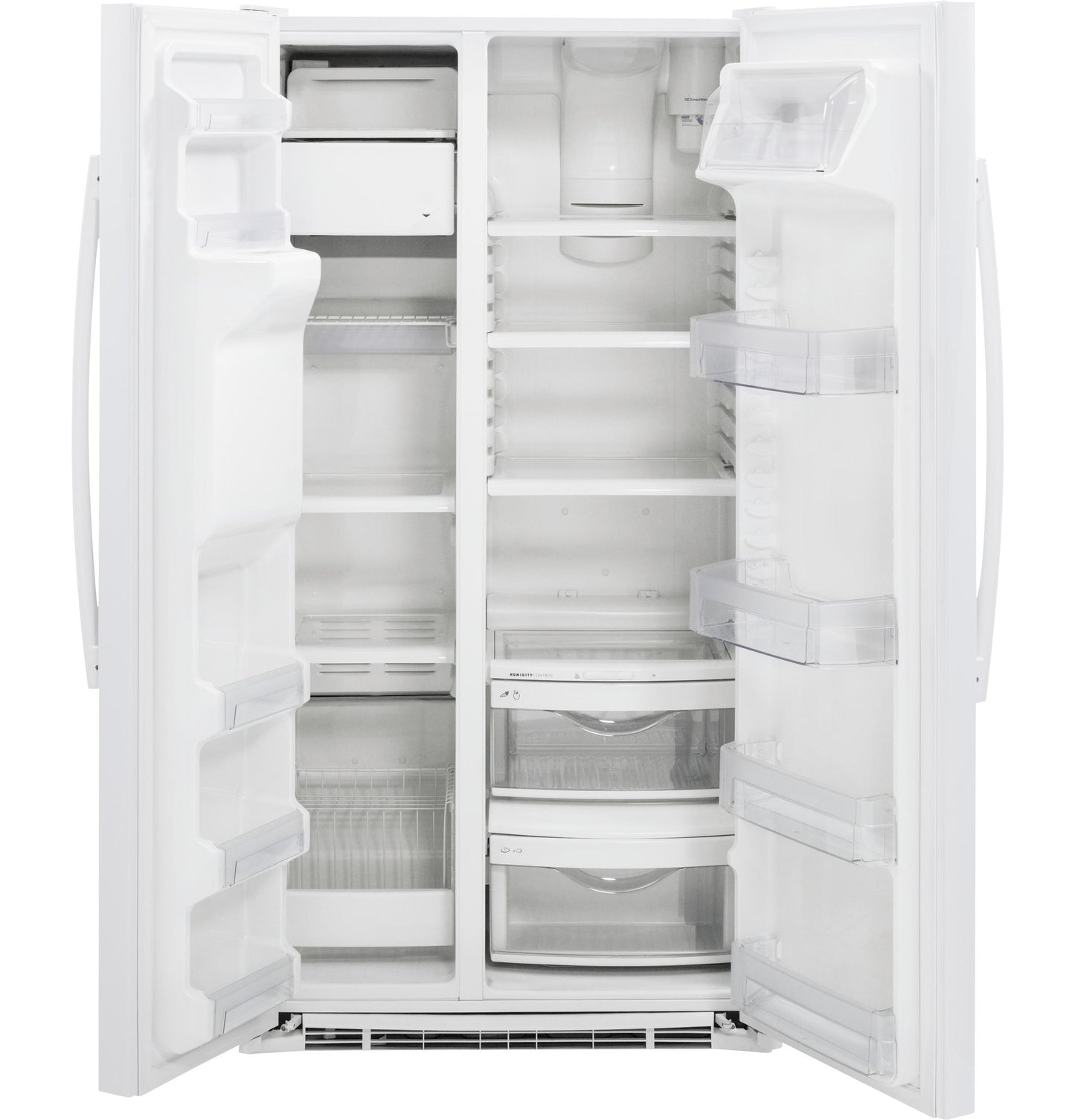 GE APPLIANCES GZS22DGJWW GE® 21.9 Cu. Ft. Counter-Depth Side-By-Side Refrigerator - GZS22DGJWW-KT