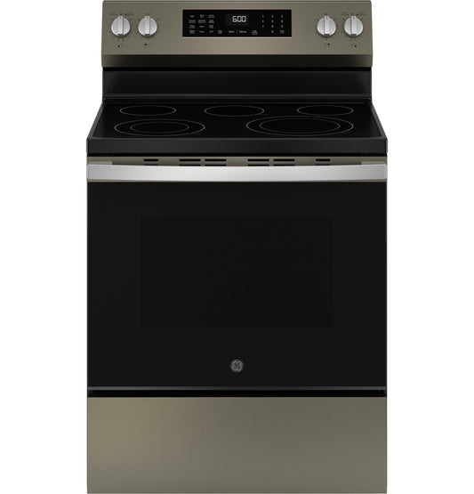 GE APPLIANCES GRF600AVES GE(R) 30" Free-Standing Electric Convection Range with No Preheat Air Fry and EasyWash(TM) Oven Tray - GRF600AVES-KT