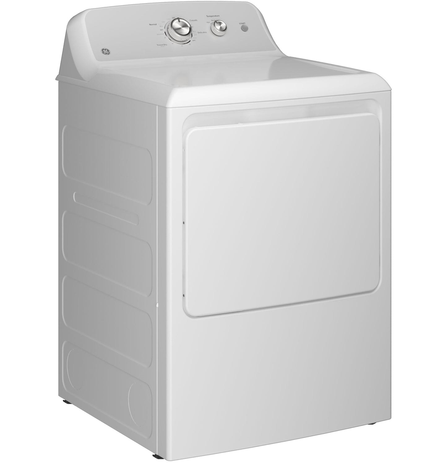GE APPLIANCES GTD38GASWWS GE(R) 7.2 cu. ft. Capacity Gas&#x00A0;Dryer with Up To 120 ft. Venting and Reversible Door&#x200B; - GTD38GASWWS-KT