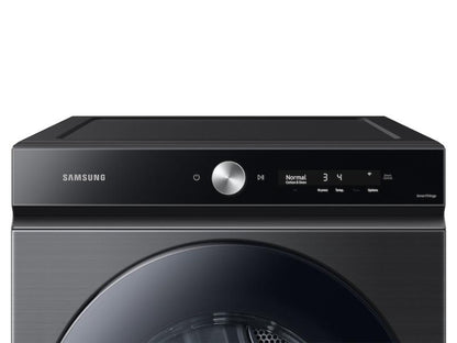 SAMSUNG Bespoke 7.6 cu. ft. Ultra Capacity Electric Dryer with Super Speed Dry and AI Smart Dial in Brushed Black - DVE53BB8700VA3-KT