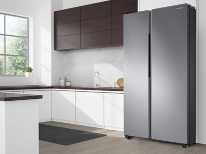 SAMSUNG RS28A500ASR 28 cu. ft. Smart Side-by-Side Refrigerator in Stainless Steel - RS28A500ASR-KT