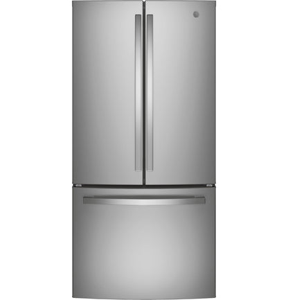 GE APPLIANCES GWE19JYLFS GE® ENERGY STAR® 18.6 Cu. Ft. Counter-Depth French-Door Refrigerator - GWE19JYLFS-KT