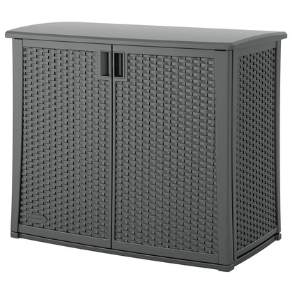 Suncast Lockable Outdoor Cabinet Deck Storage Box w/ Adjustable Shelf (3 Pack) - 320519