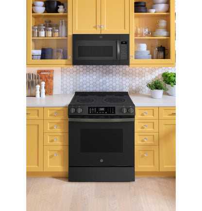 GE APPLIANCES GRS600AVDS GE(R) 30" Slide-In Electric Convection Range with No Preheat Air Fry and EasyWash(TM) Oven Tray - GRS600AVDS-KT