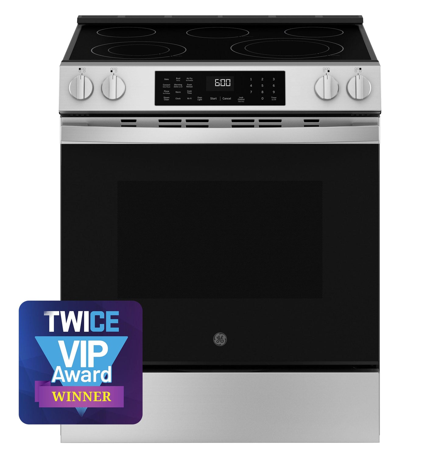 GE APPLIANCES GRS600AVFS GE(R) 30" Slide-In Electric Convection Range with No Preheat Air Fry and EasyWash(TM) Oven Tray - GRS600AVFS-KT