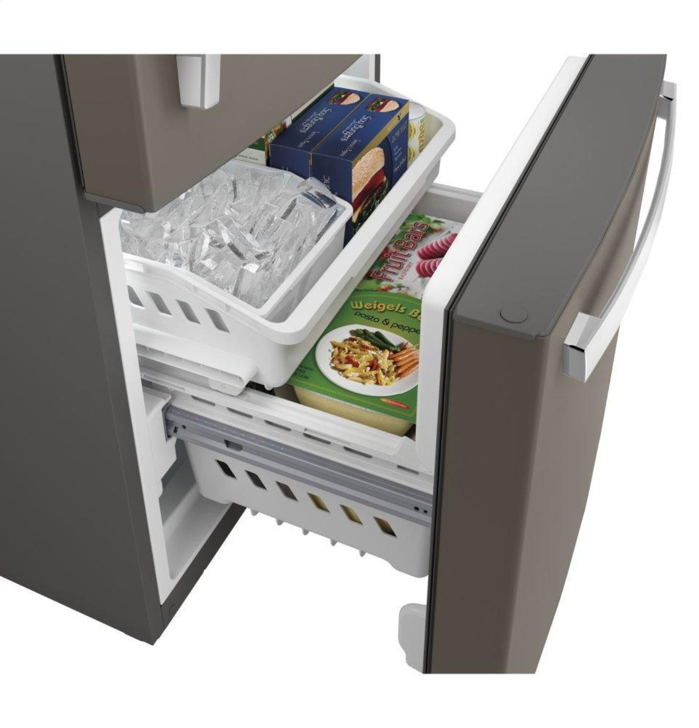 GE APPLIANCES GDE21EMKES GE ENERGY STAR 21.0 Cu. Ft. Bottom-Freezer Refrigerator - GDE21EMKES-KT