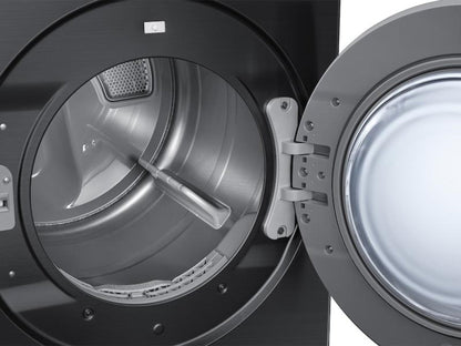 SAMSUNG Bespoke 7.6 cu. ft. Ultra Capacity Electric Dryer with Super Speed Dry and AI Smart Dial in Brushed Black - DVE53BB8700VA3-KT