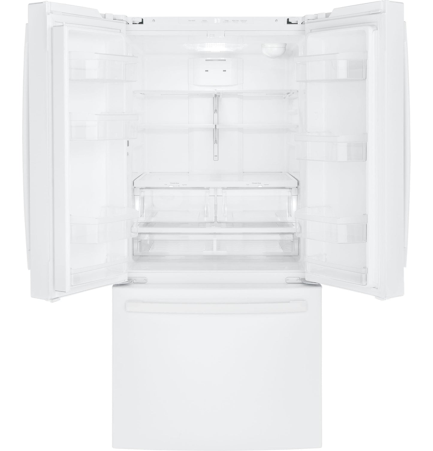 GE APPLIANCES GNE25JGKWW GE® ENERGY STAR® 24.7 Cu. Ft. French-Door Refrigerator -GNE25JGKWW-KT