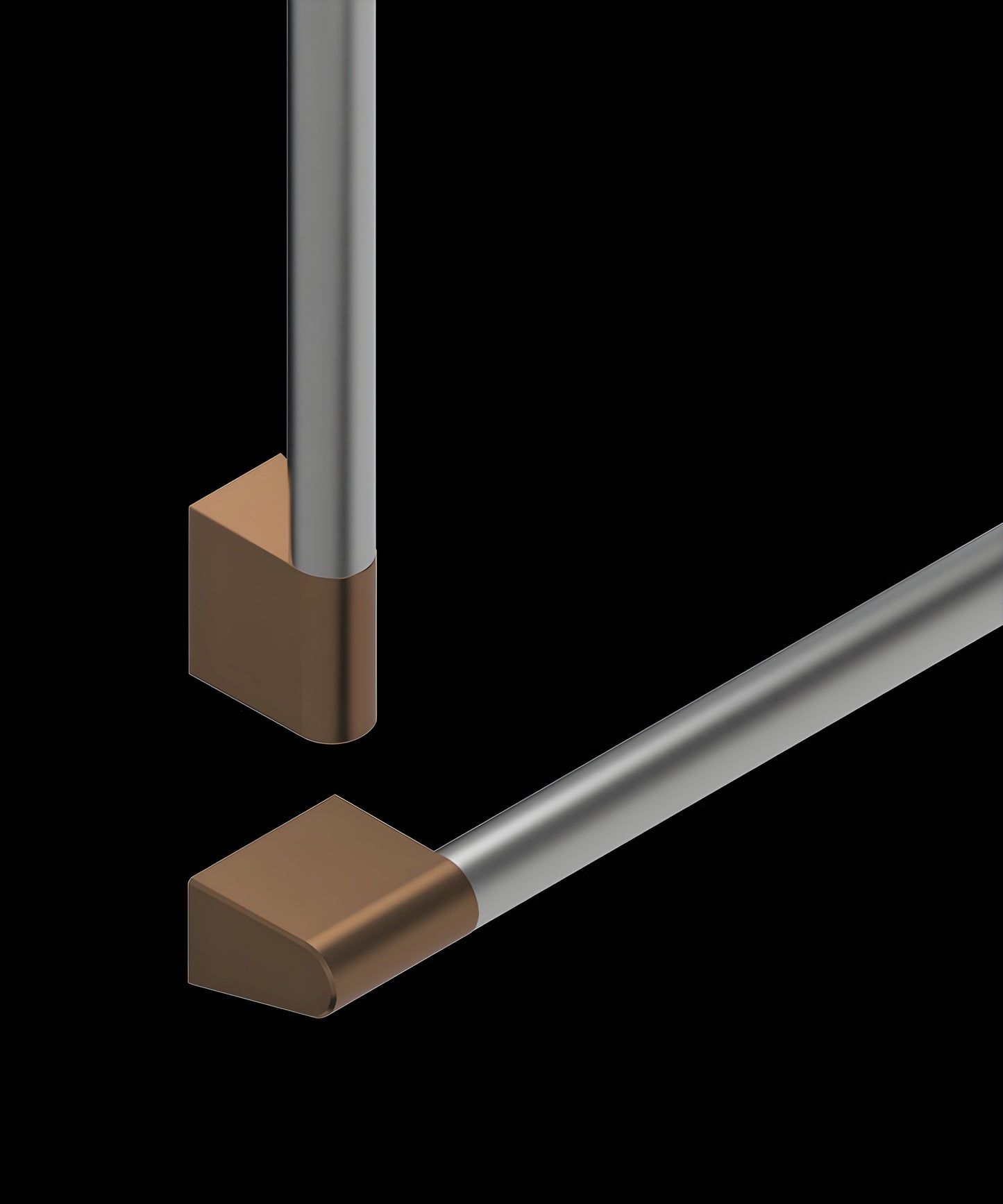 FISHER & PAYKEL AHP3RD3684WBA Professional Round Flush Handle Kit for Integrated Refrigerator Freezer, 36" - AHP3RD3684WBA-KT