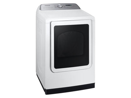 SAMSUNG  7.4 cu. ft. Smart Electric Dryer with Steam Sanitize+ in White - DVE55CG7100W-KT