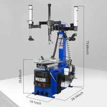 Load image into Gallery viewer, WEIZE New Tire Changer with Robo-Arm &amp; Robo-Roller Tool, Electric Motor and 2 Helper Arms - PLA-1009+PLA-1006

