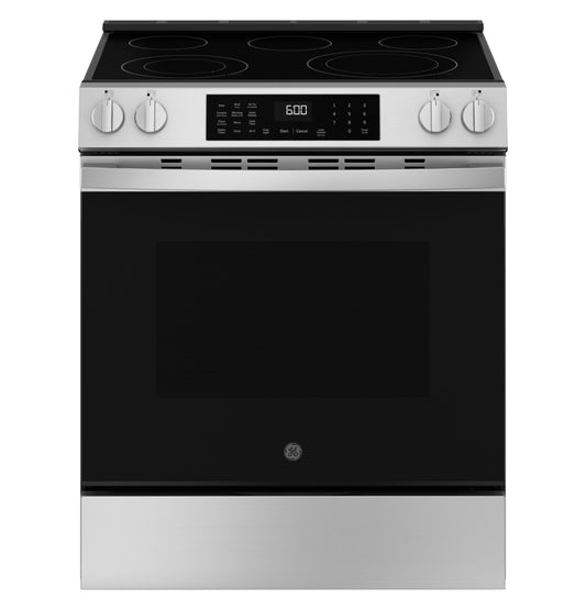GE APPLIANCES GRS600AVFS GE(R) 30" Slide-In Electric Convection Range with No Preheat Air Fry and EasyWash(TM) Oven Tray - GRS600AVFS-KT