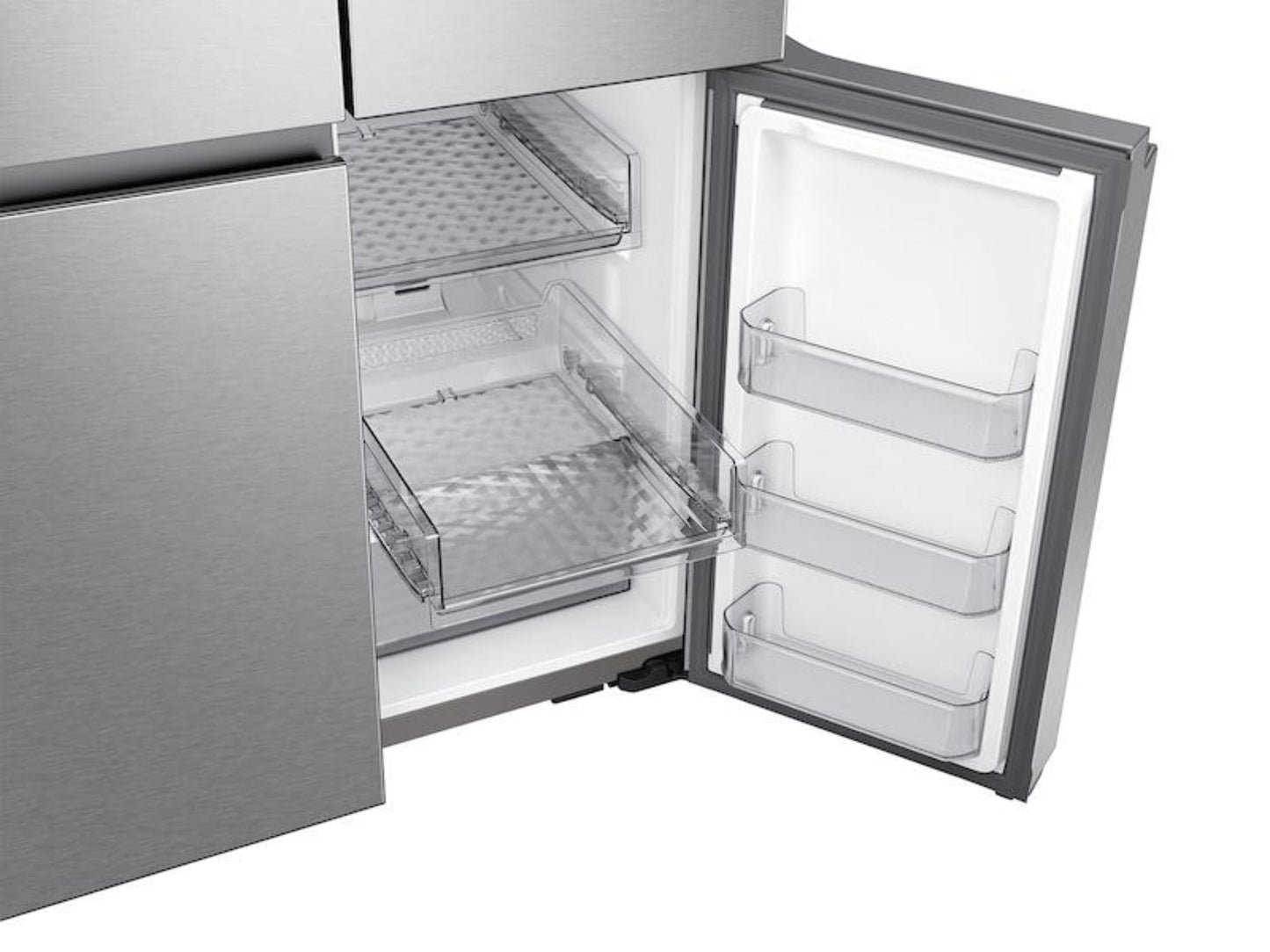 Samsung - RF29A9671SR - 29 cu. ft. Smart 4-Door Flex™ refrigerator with Beverage Center and a Dual Ice Maker with Ice Bites in Stainless Steel - RF29A9671SR-KT