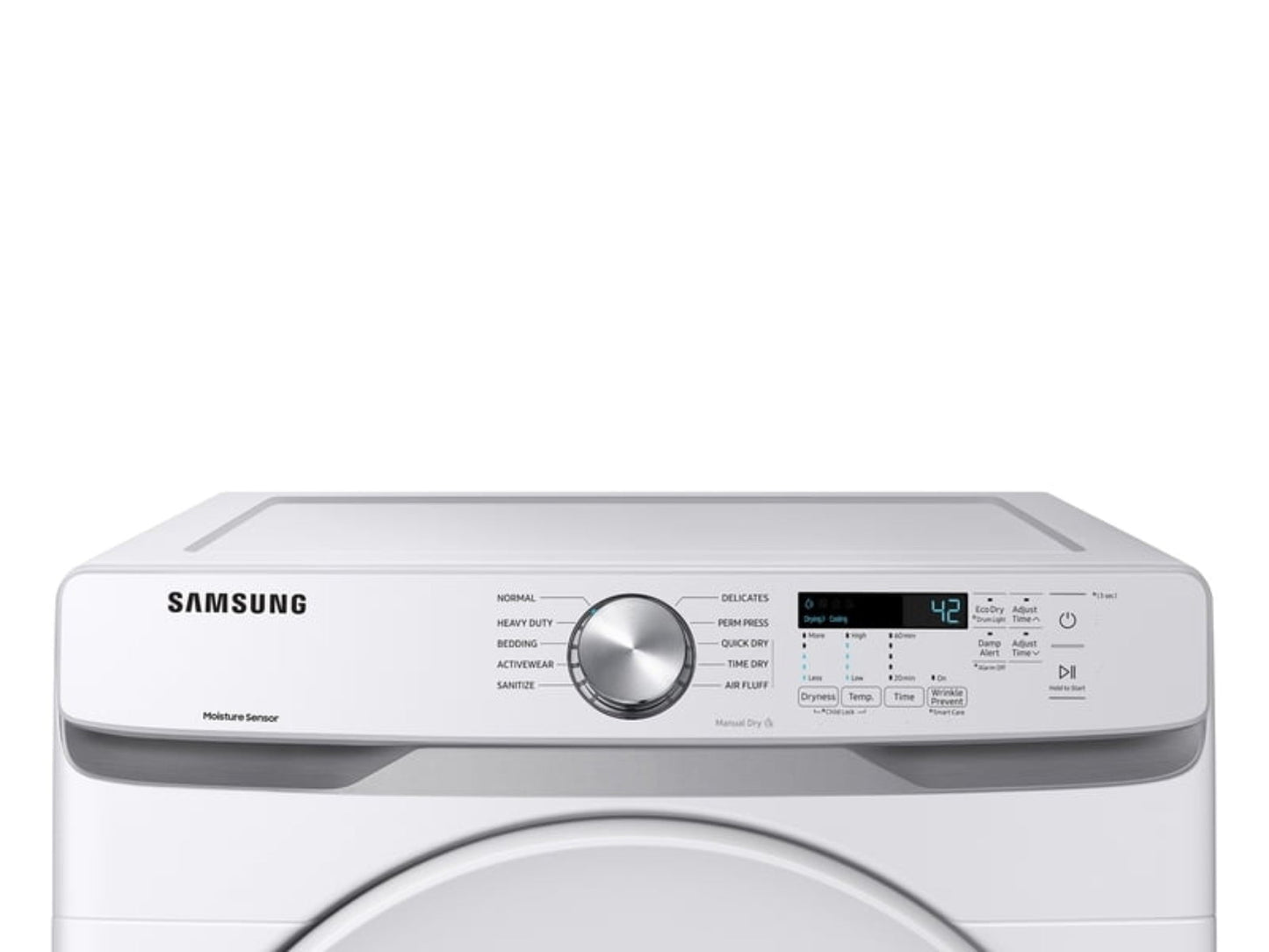 SAMSUNG DVE45T6000W 7.5 cu. ft. Electric Dryer with Sensor Dry in White - DVE45T6000W-KT