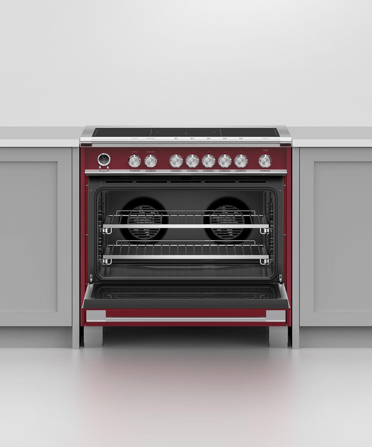 FISHER & PAYKEL OR36SCI6R1 Induction Range, 36", 5 Zones with SmartZone, Self-cleaning - OR36SCI6R1-KT