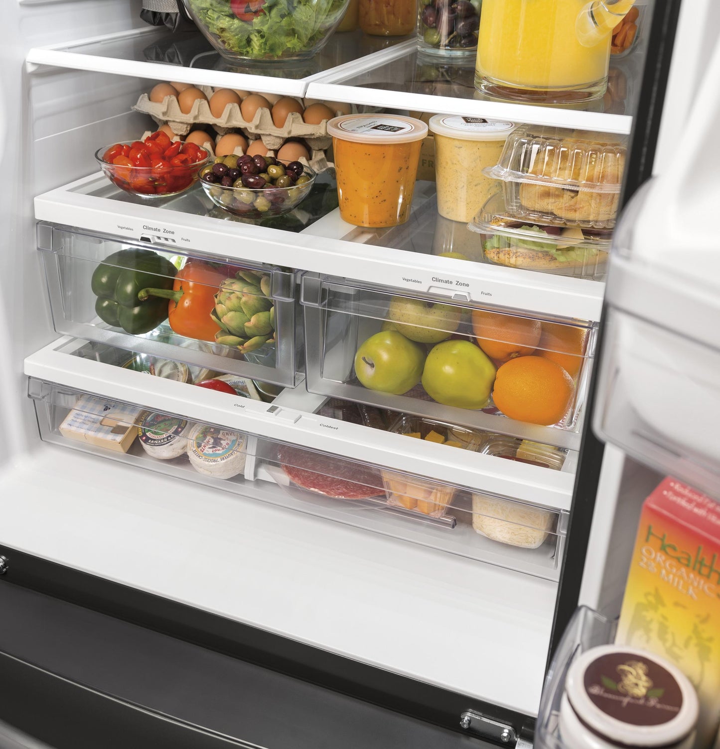 GE APPLIANCES GNE25JMKES GE® ENERGY STAR® 24.7 Cu. Ft. French-Door Refrigerator - GNE25JMKES-KT