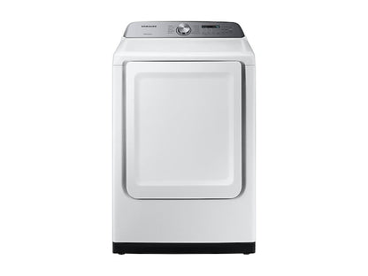 SAMSUNG DVE50R5200W 7.4 cu. ft. Electric Dryer with Sensor Dry in White - DVE50R5200W-KT
