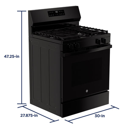 GE APPLIANCES GGF400PVBB GE(R) 30" Free-Standing Gas Range - GGF400PVBB-KT