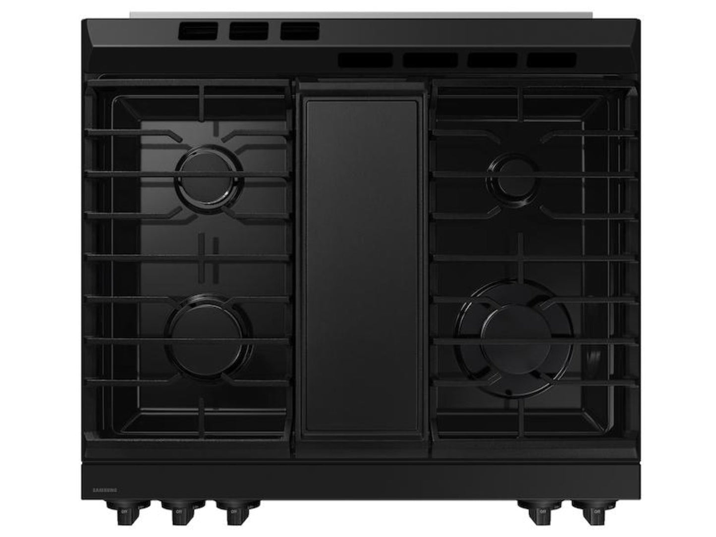 SAMSUNG Bespoke 6.0 cu. ft. Smart Slide-In Gas Range with Air Fry & Precision Knobs in Stainless Steel - NSG6DG8300SR-KT