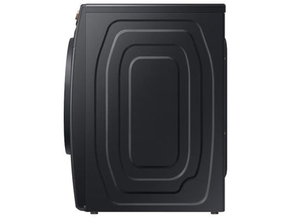 SAMSUNG 7.5 cu. ft. AI Smart Dial Electric Dryer with Super Speed Dry and MultiControl(TM) in Brushed Black - DVE46BG6500VA3-KT