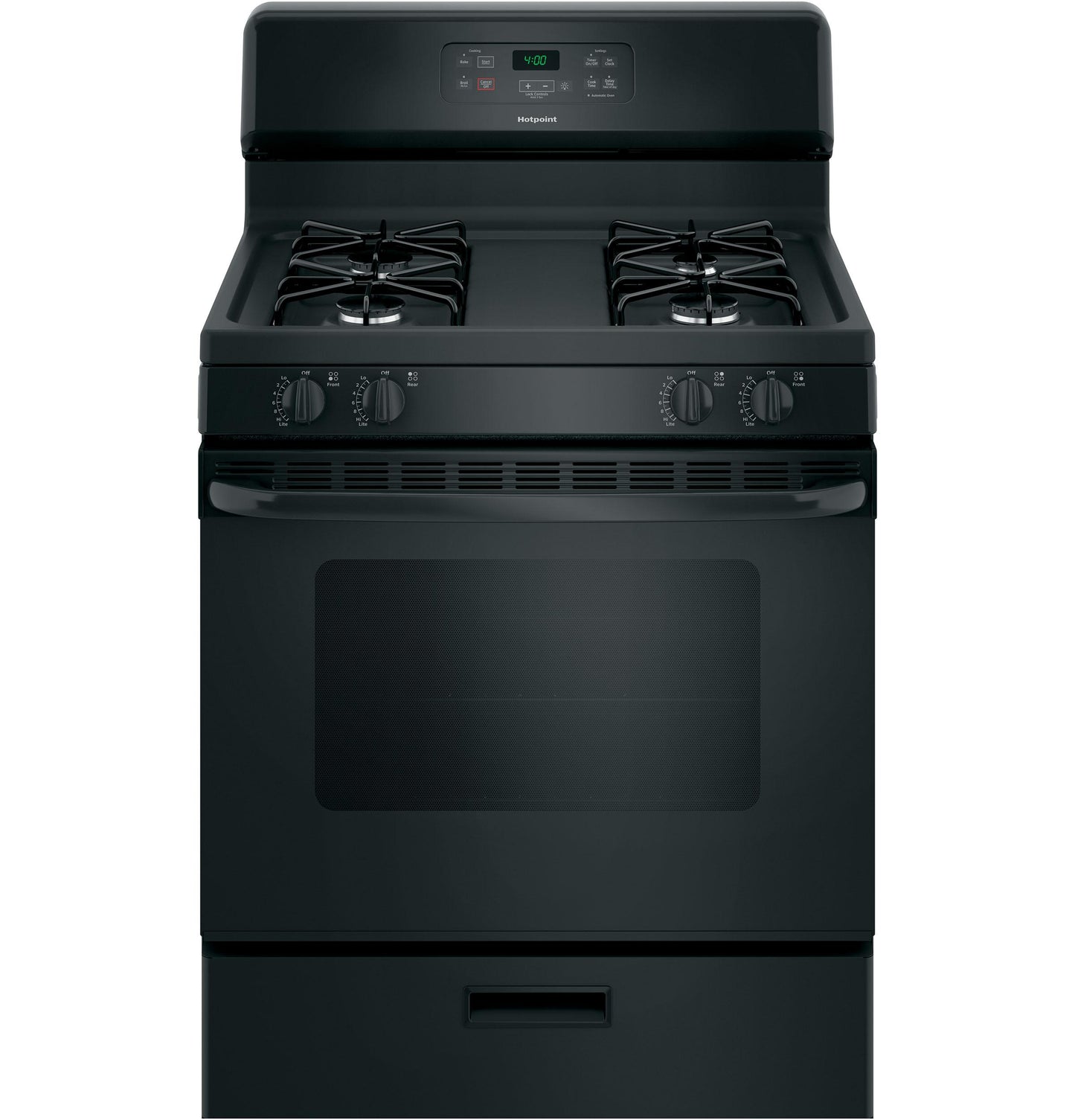 HOTPOINT  30" Free-Standing Standard Clean Gas Range - RGBS400DMBB-KT