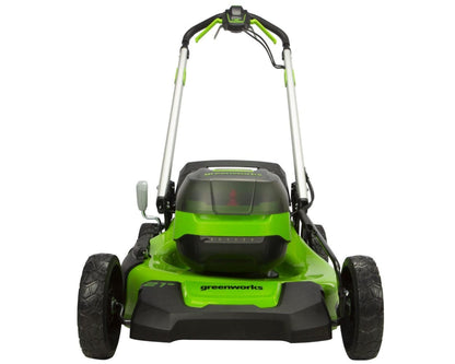 Greenworks 48V (2x24V) 21" Cordless Battery Self-Propelled Lawn Mower w/ (4) 4.0Ah USB Batteries & (2) Dual Port Chargers - 2532902