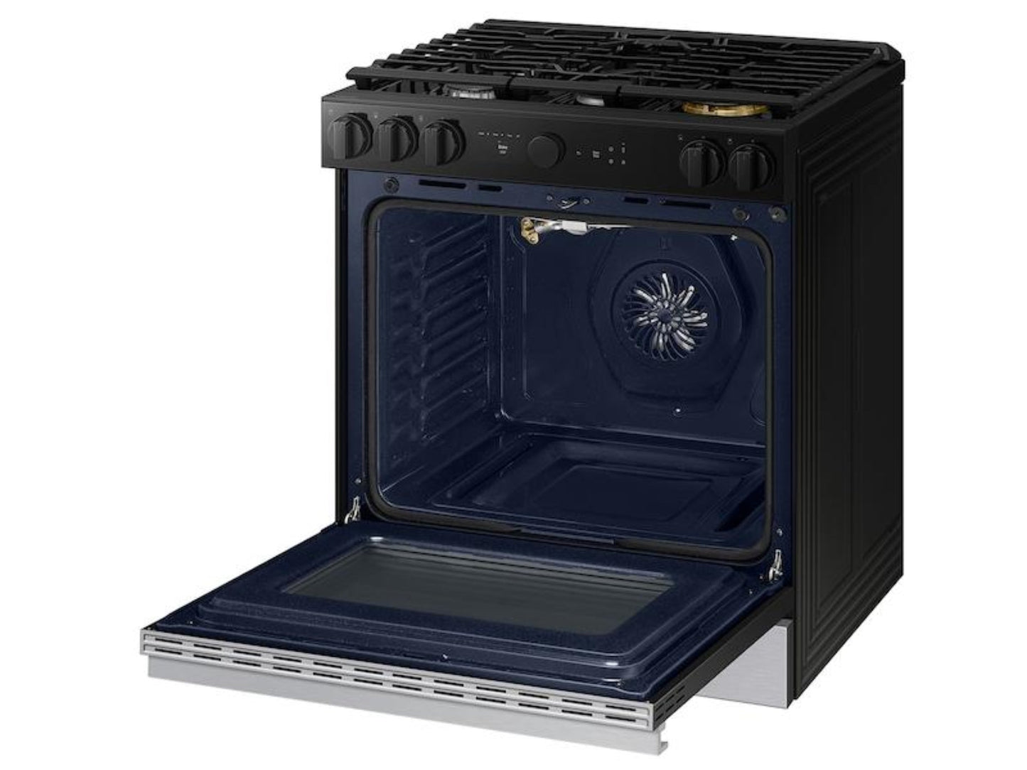 SAMSUNG Bespoke 6.0 cu. ft. Smart Slide-In Gas Range with Air Sous Vide & Air Fry in Stainless Steel - NSG6DG8500SR-KT