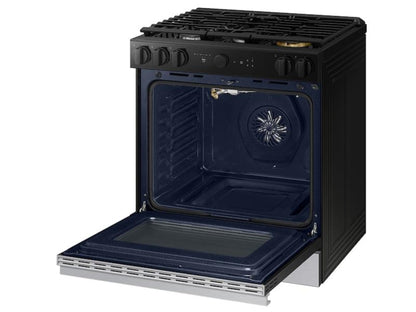 SAMSUNG Bespoke 6.0 cu. ft. Smart Slide-In Gas Range with Air Sous Vide & Air Fry in Stainless Steel - NSG6DG8500SR-KT