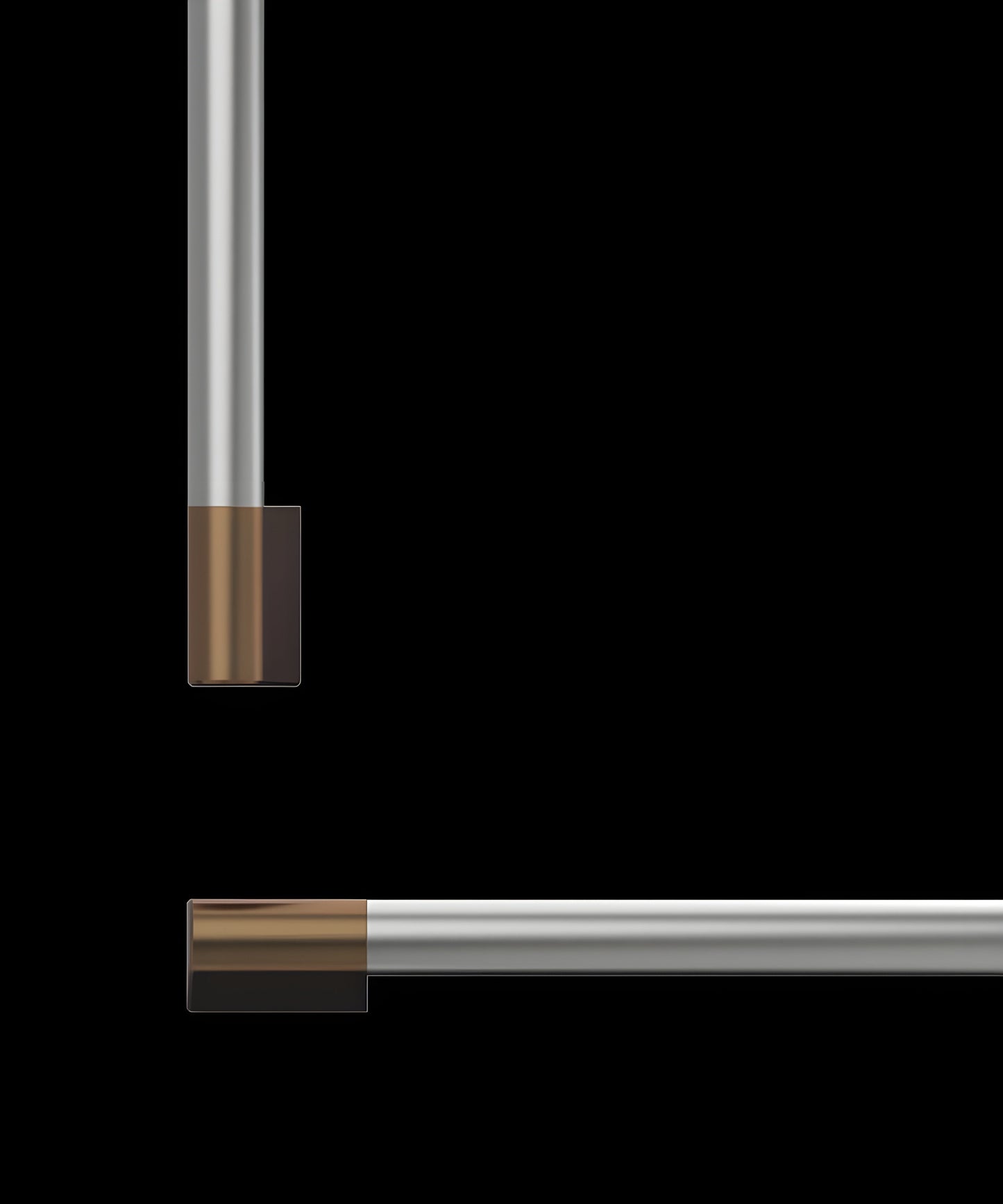 FISHER & PAYKEL AHP3RD3084WDC Professional Round Flush Handle Kit for Integrated Refrigerator Freezer, 30" - AHP3RD3084WDC-KT