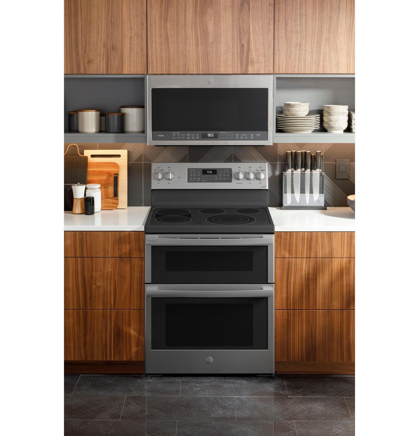 GE APPLIANCES PB965YPFS GE Profile™ 30" Smart Free-Standing Electric Double Oven Convection Range with No Preheat Air Fry - PB965YPFS-KT