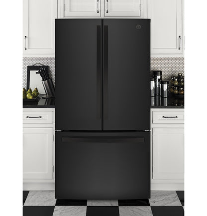 GE APPLIANCES GNE27JGMBB GE® ENERGY STAR® 27.0 Cu. Ft. French-Door Refrigerator - GNE27JGMBB-KT