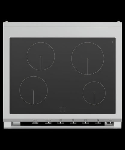 FISHER & PAYKEL OR30SCI6X1 Induction Range, 30", 4 Zones, Self-cleaning - OR30SCI6X1-KT